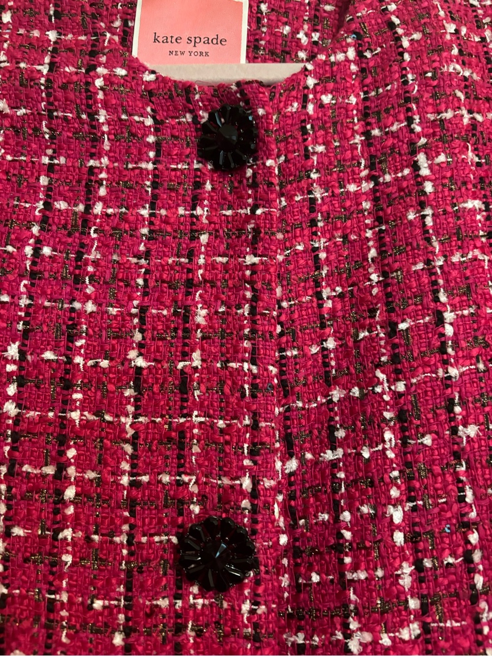 Kate Spade New York Festive Tweed Coat - Picture 4 of 6